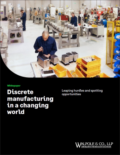 Discrete Manufacturing In a Changing World