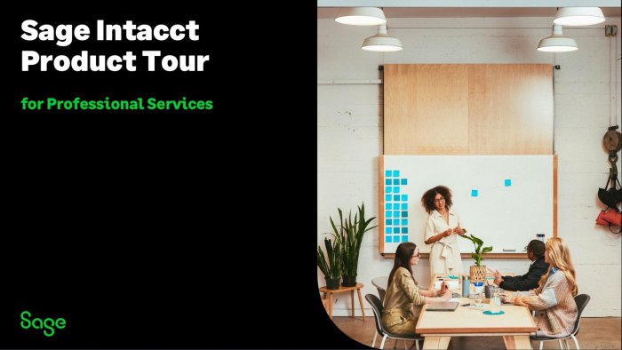 Sage Intacct Product Tour for Professional Services
